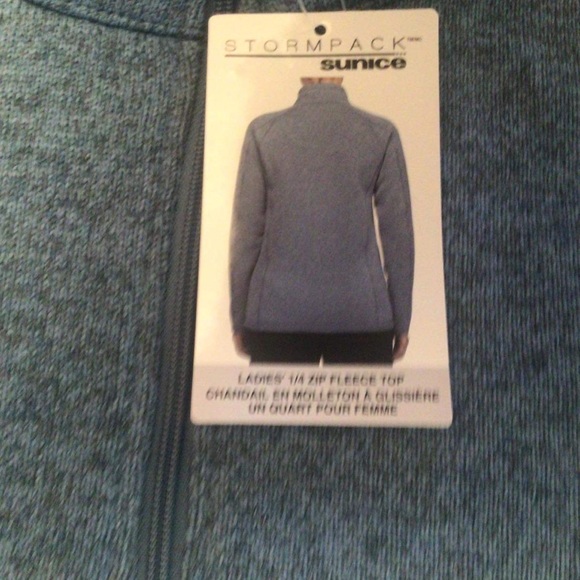 SunIce Ladies Grey 3/4 zip Pullover New with Tags - Picture 3 of 3